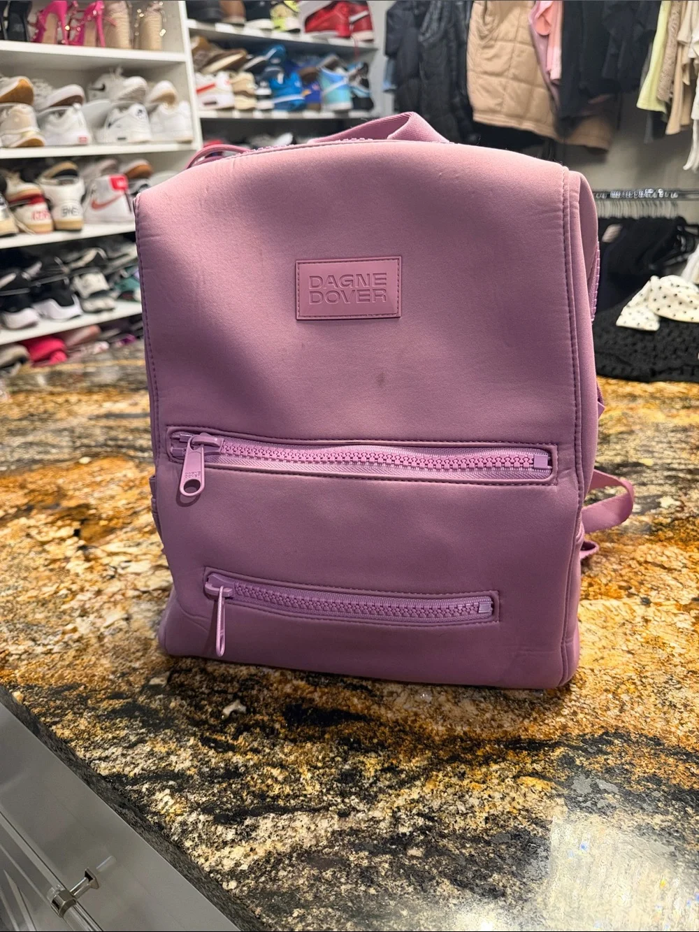 Dagne Dover Lavender-Pink diaper bag/ Backpack